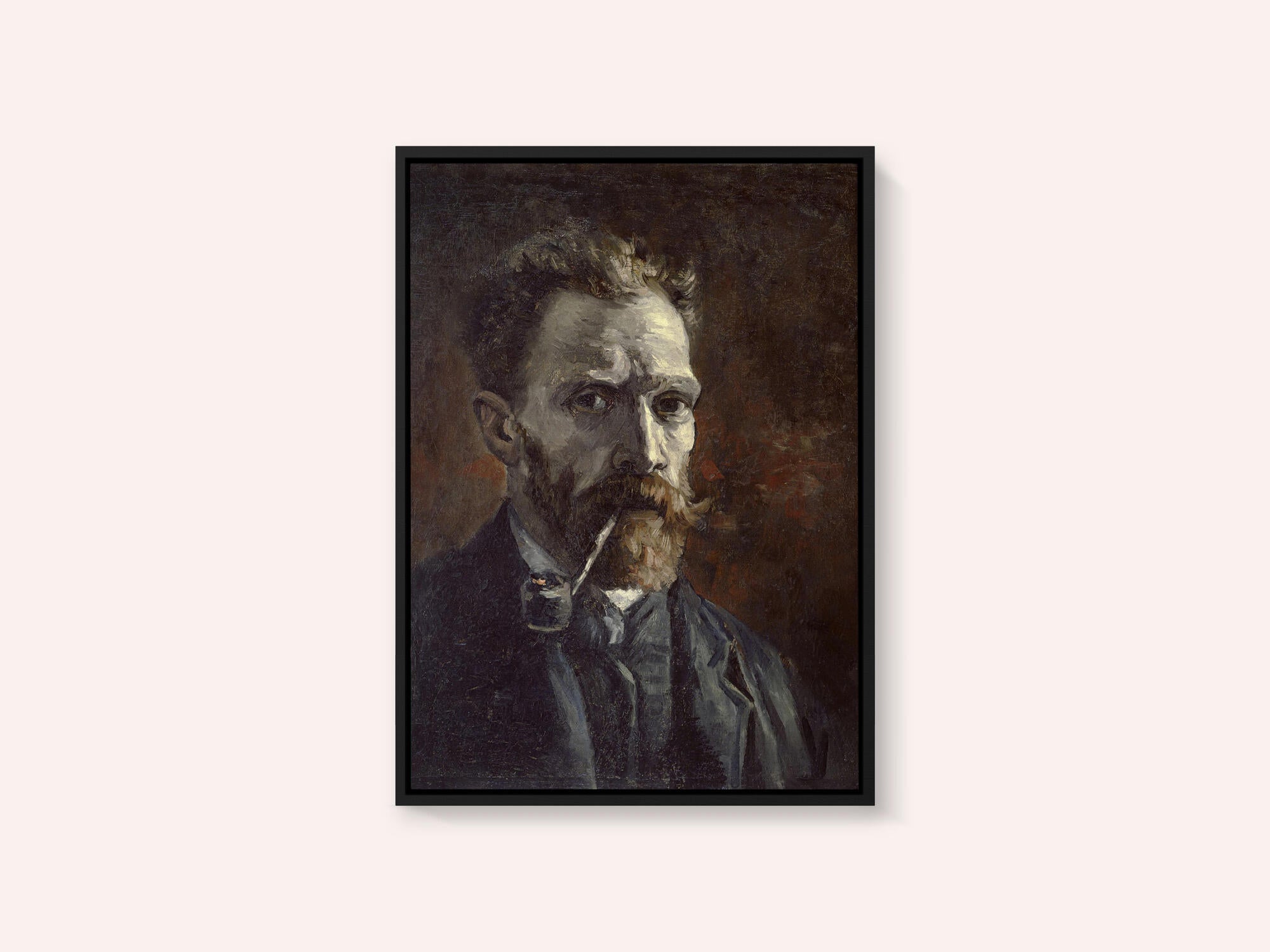 Vincent Van Gogh's Self Portrait With Pipe (1886)