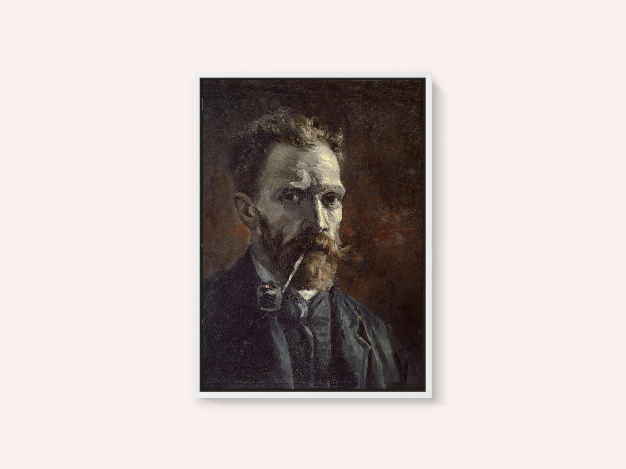 Vincent Van Gogh's Self Portrait With Pipe (1886)