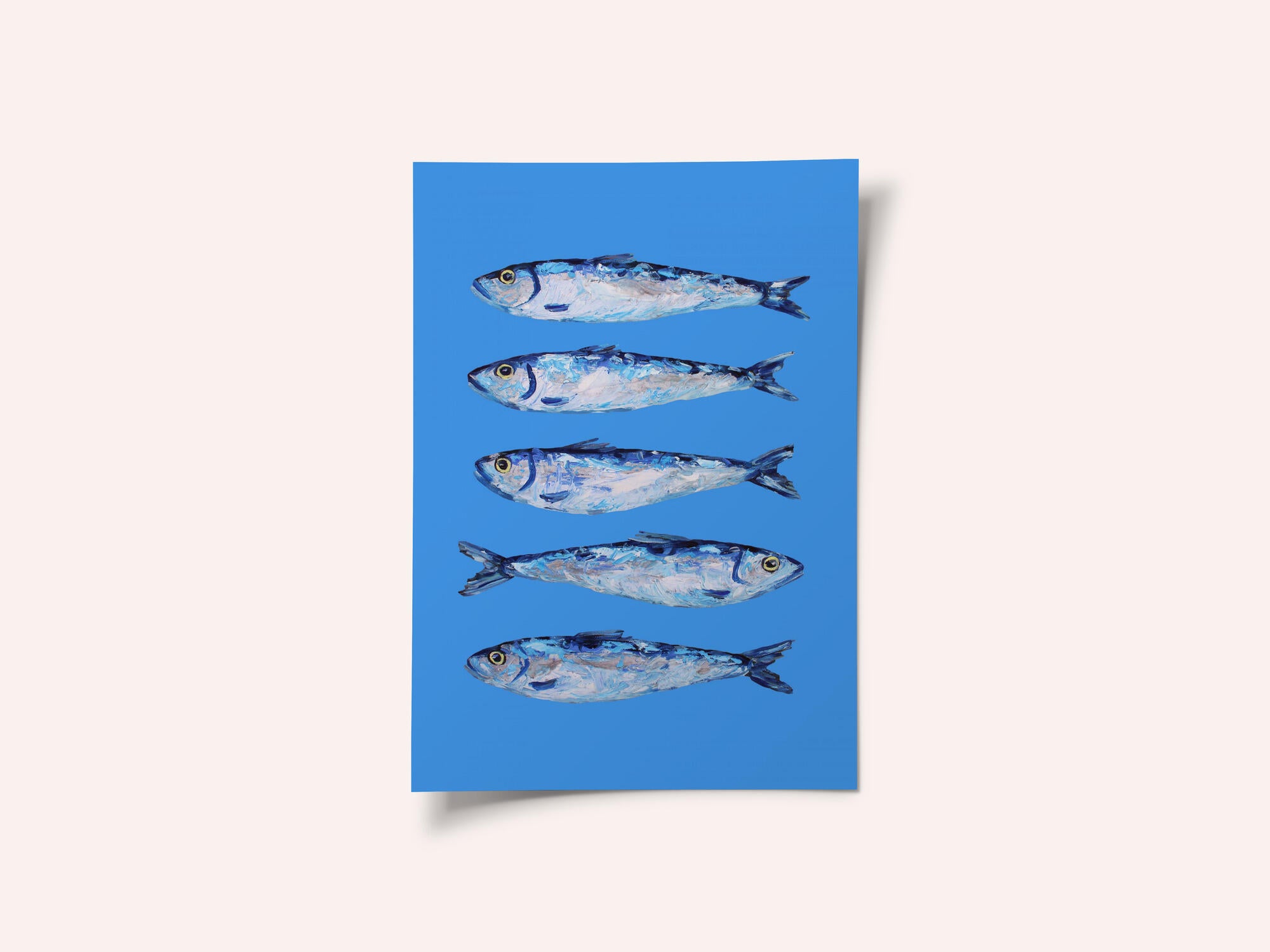 Sardines on Blue