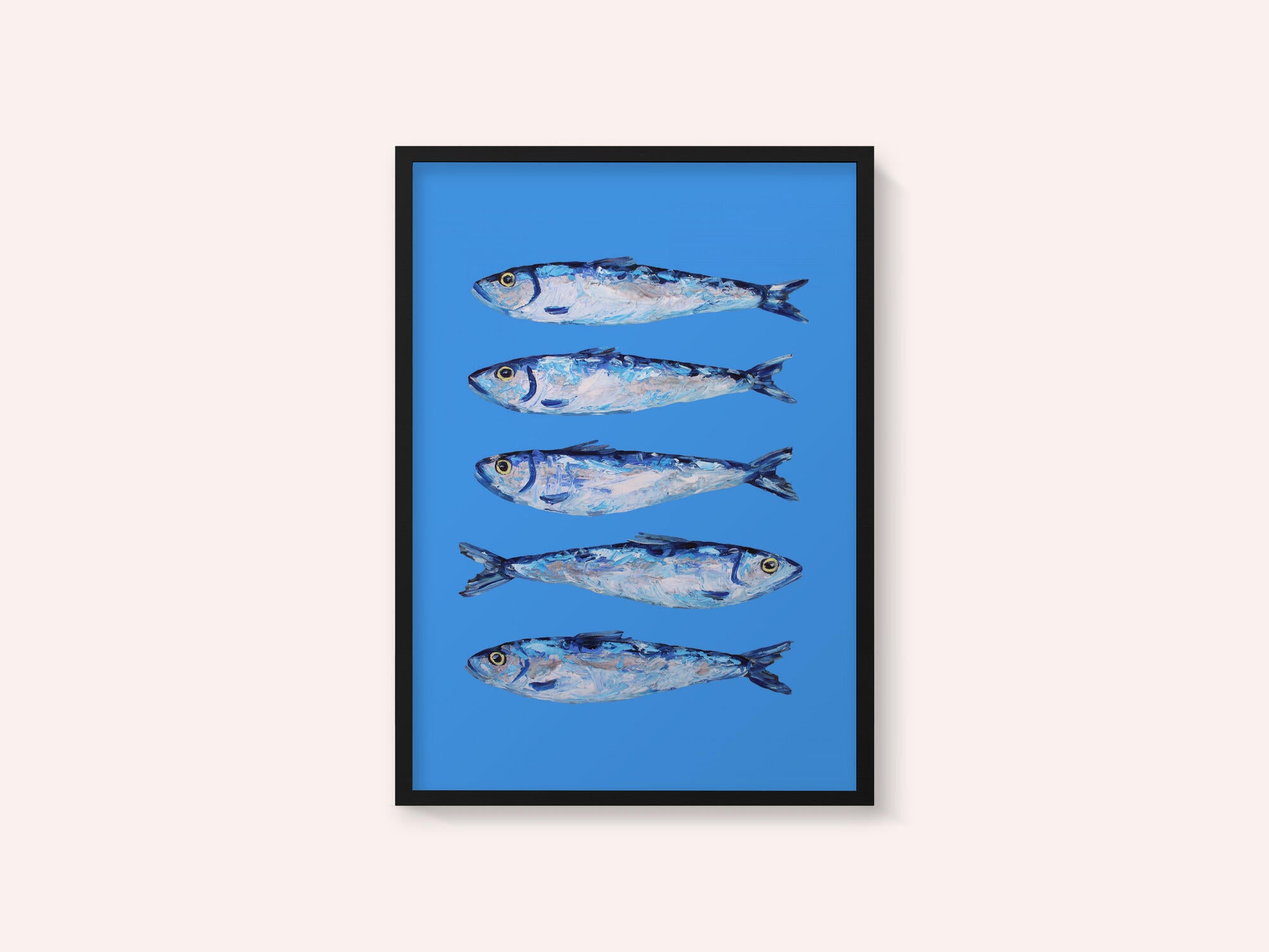 Sardines on Blue