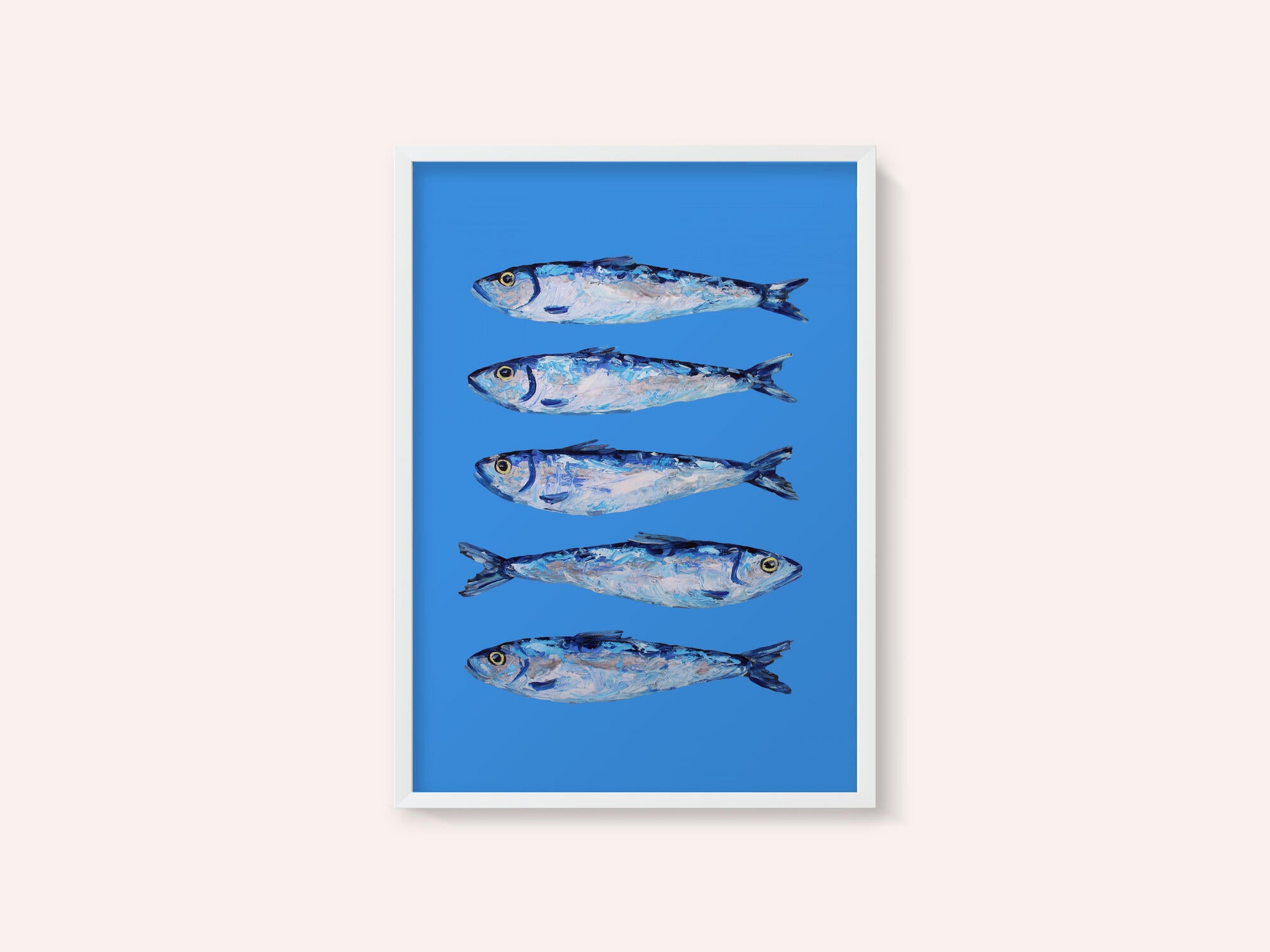 Sardines on Blue