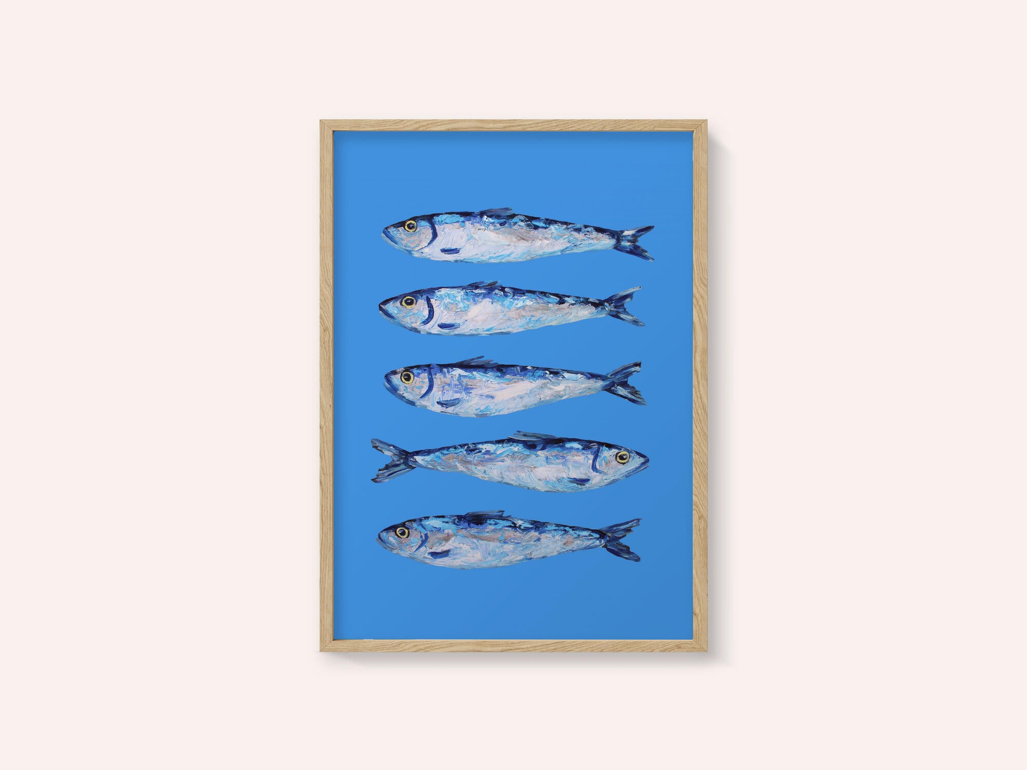 Sardines on Blue