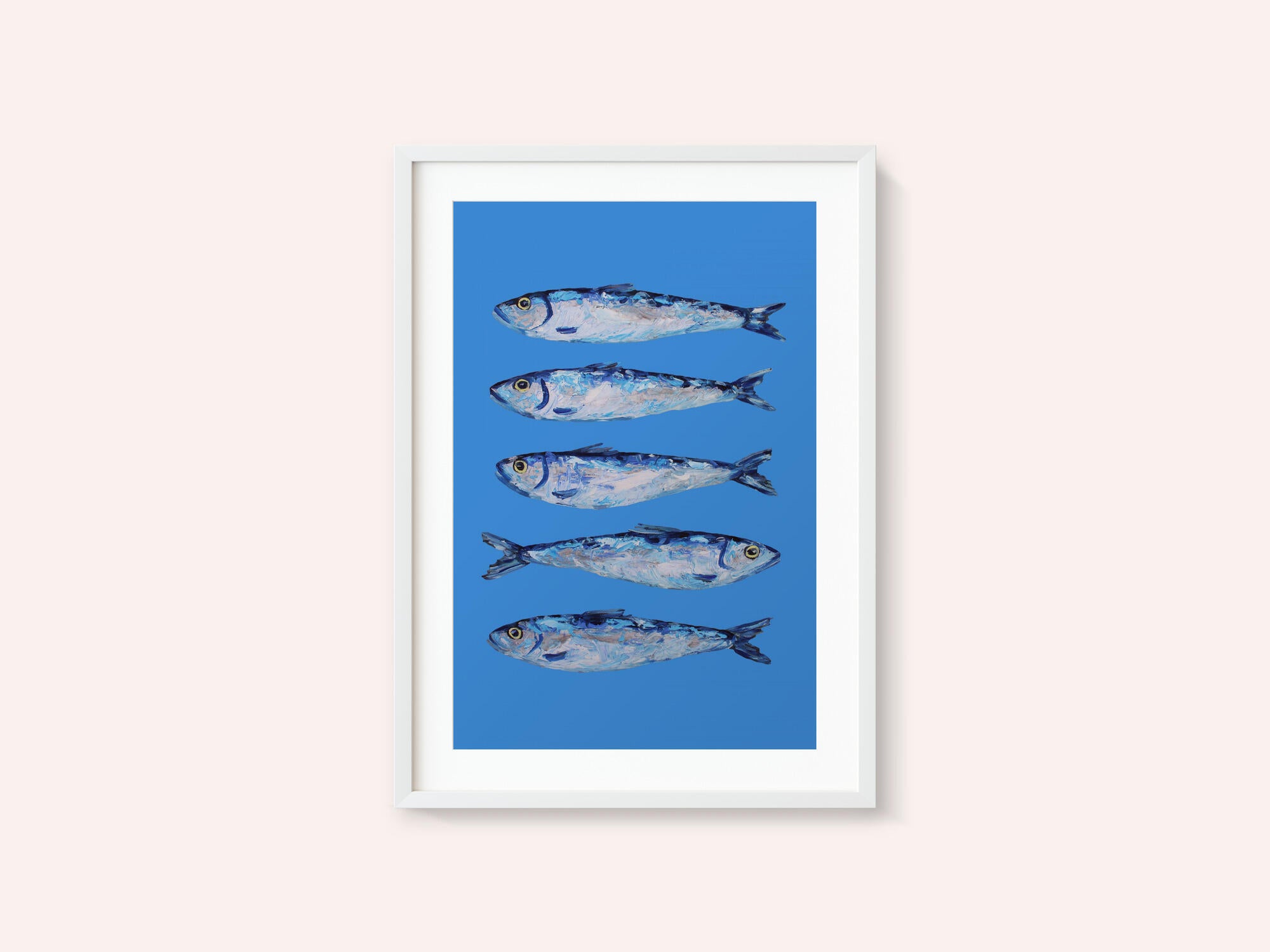 Sardines on Blue