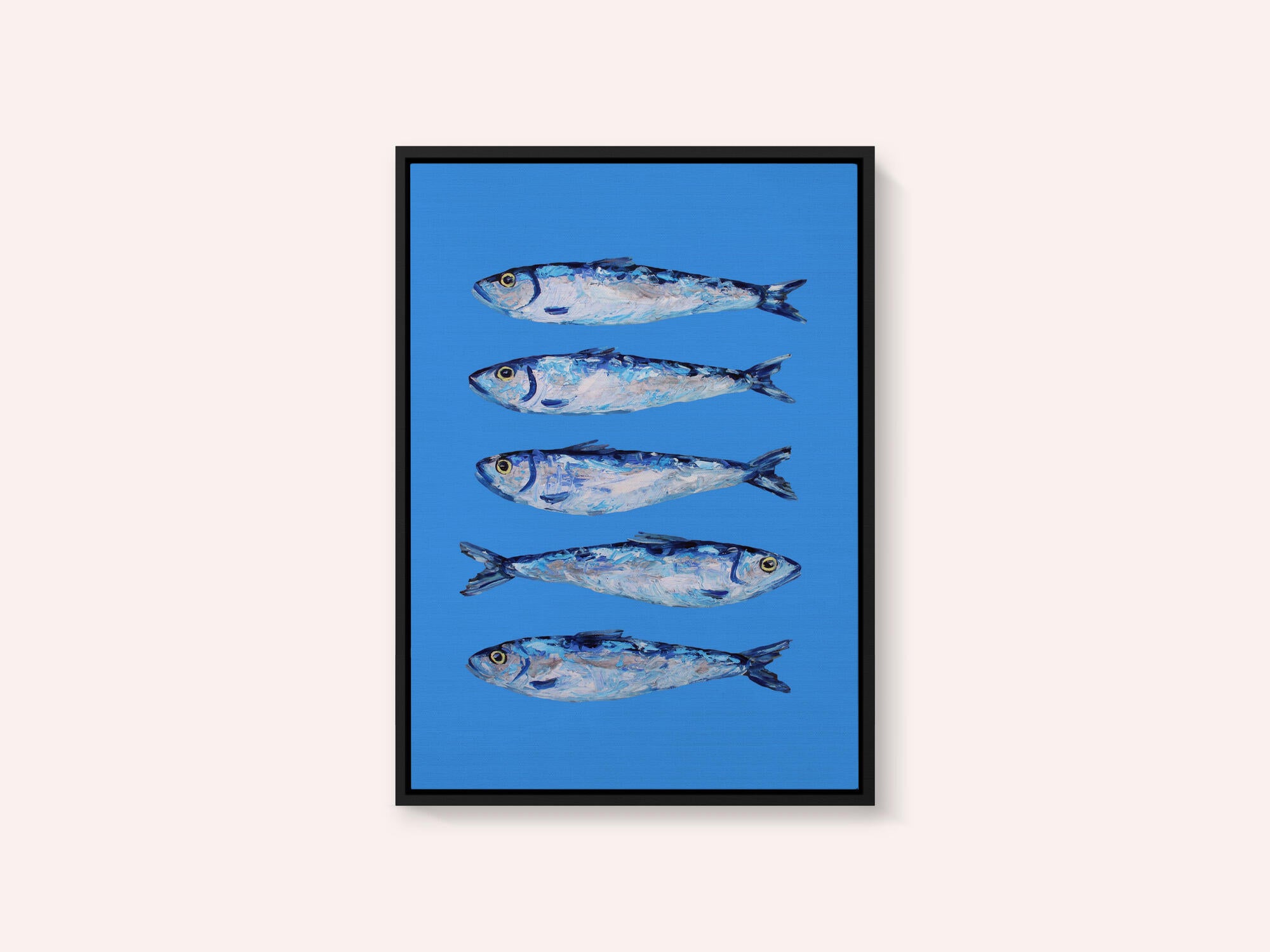Sardines on Blue