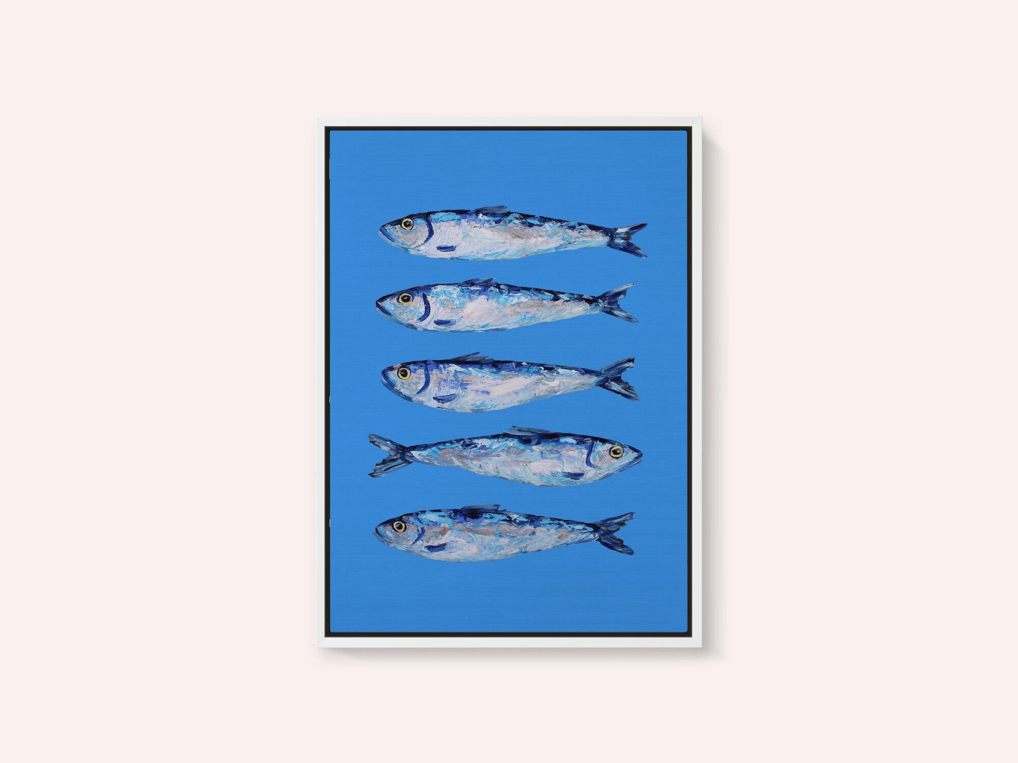 Sardines on Blue