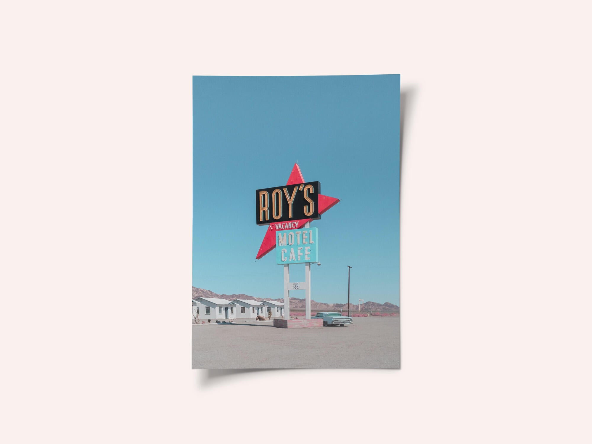 Roy's Motel Cafe Retro Sign