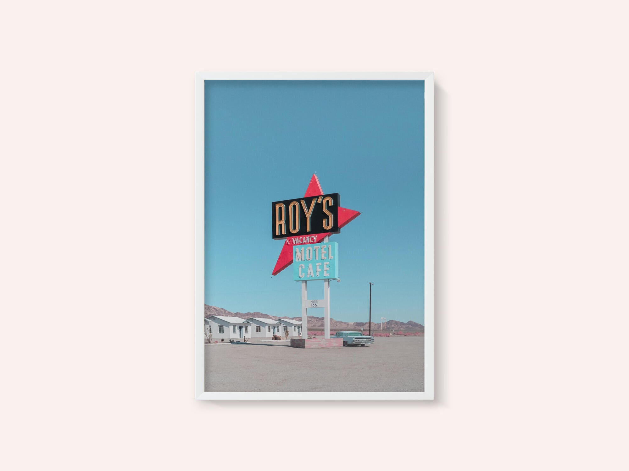 Roy's Motel Cafe Retro Sign
