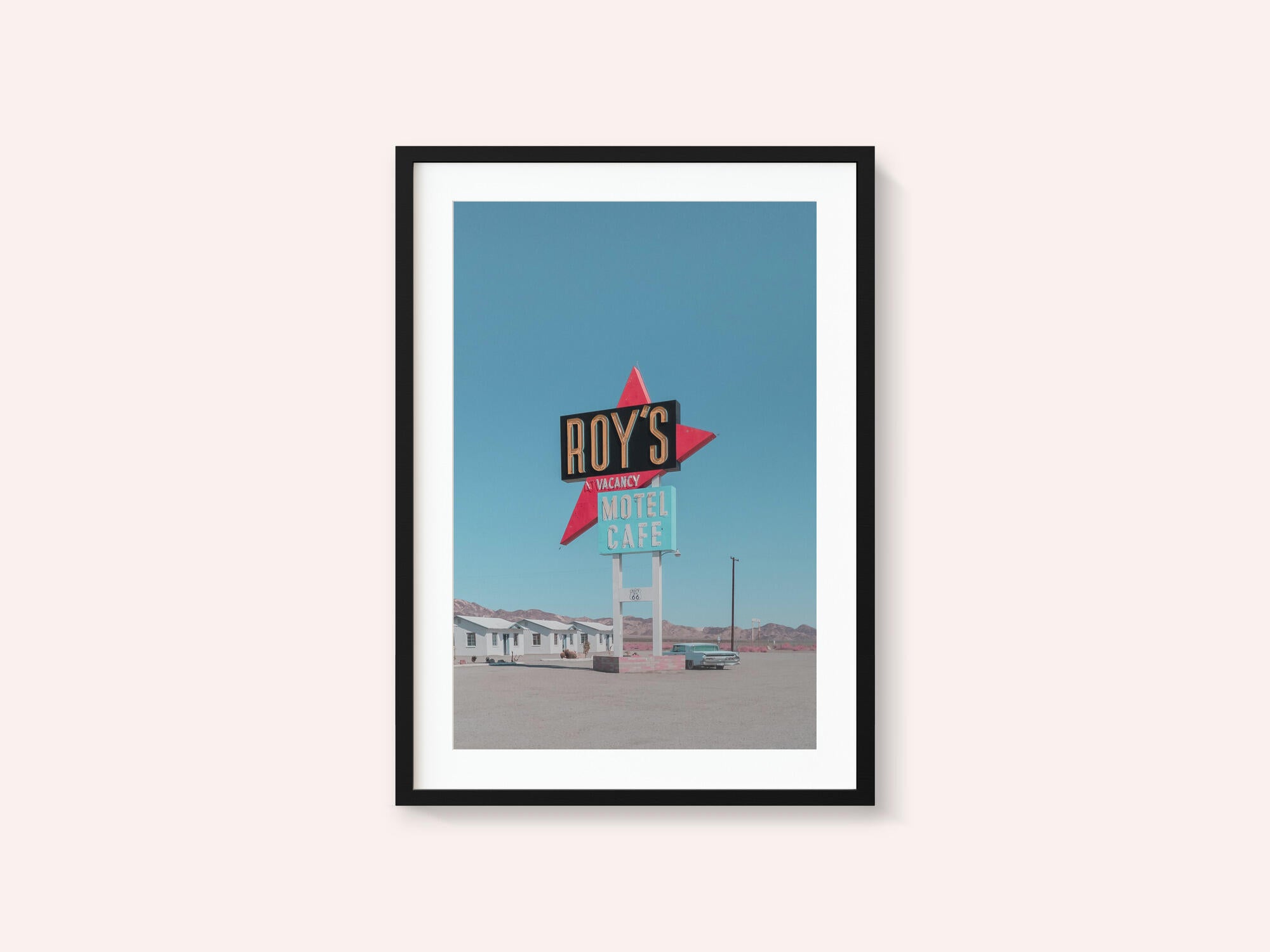Roy's Motel Cafe Retro Sign
