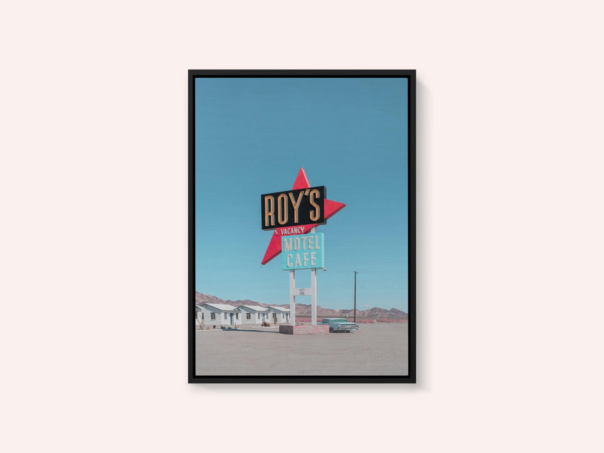 Roy's Motel Cafe Retro Sign