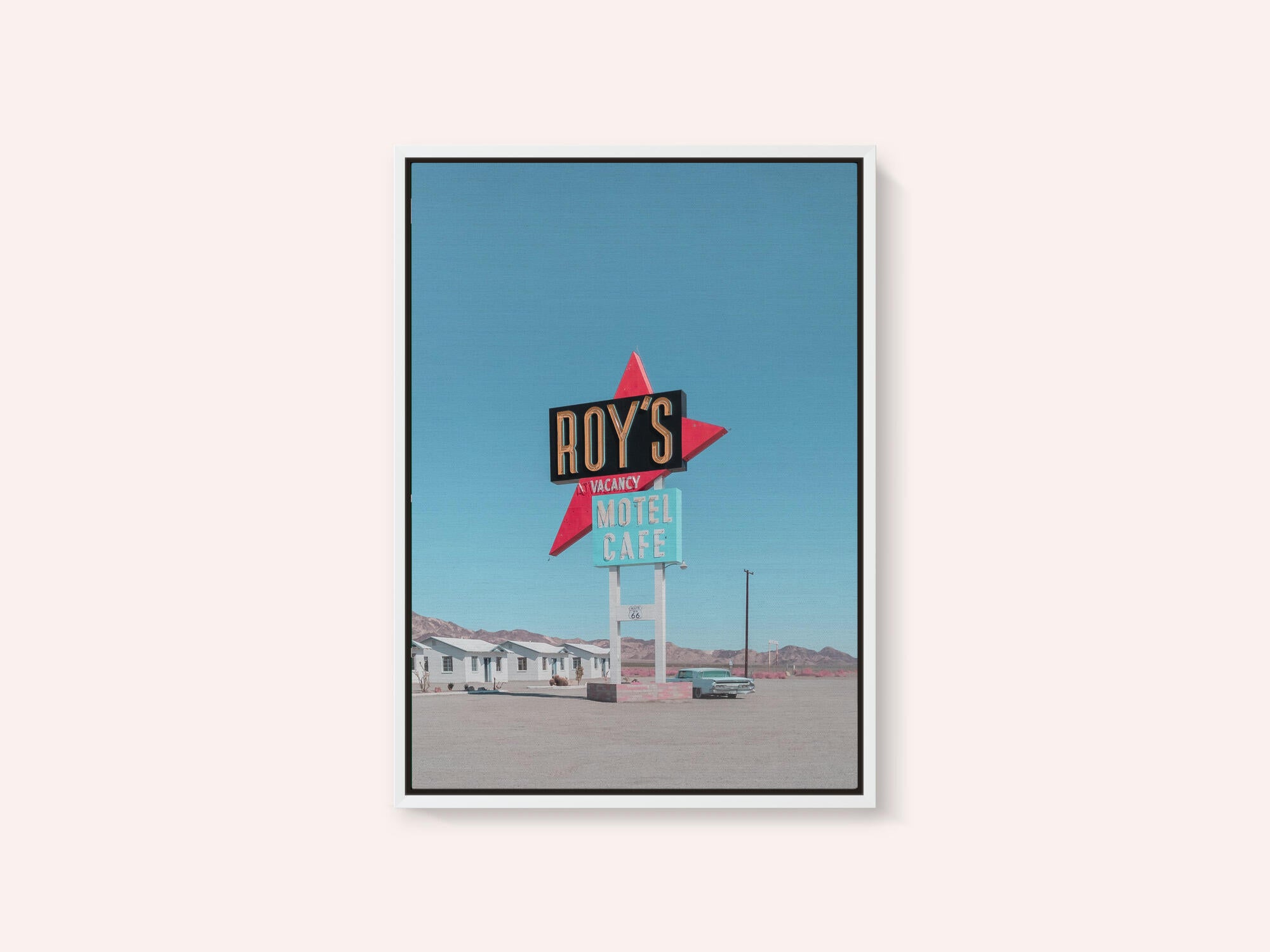 Roy's Motel Cafe Retro Sign
