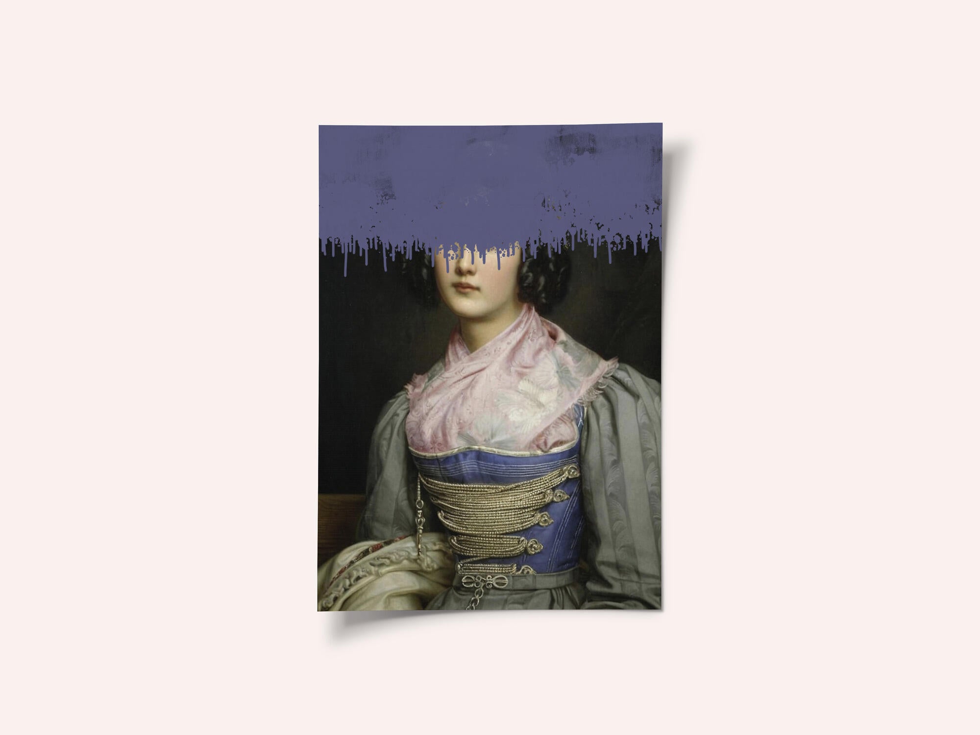 Portrait of Vintage Woman Collage