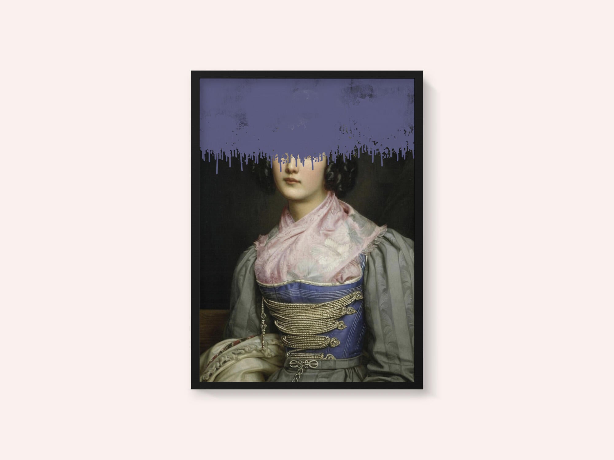 Portrait of Vintage Woman Collage
