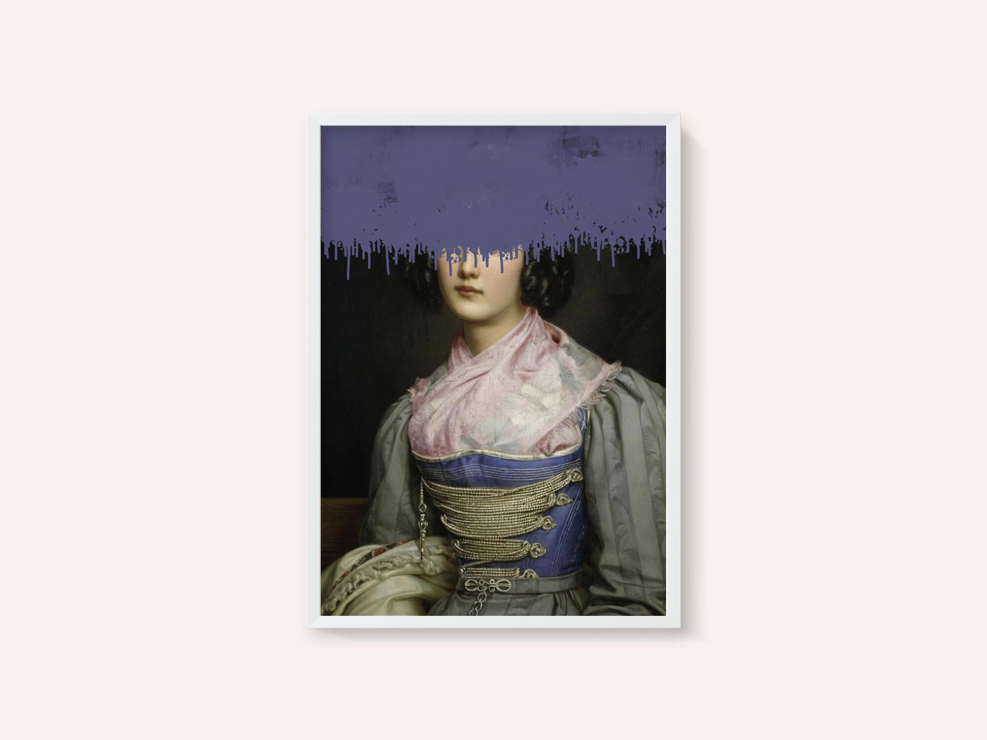 Portrait of Vintage Woman Collage