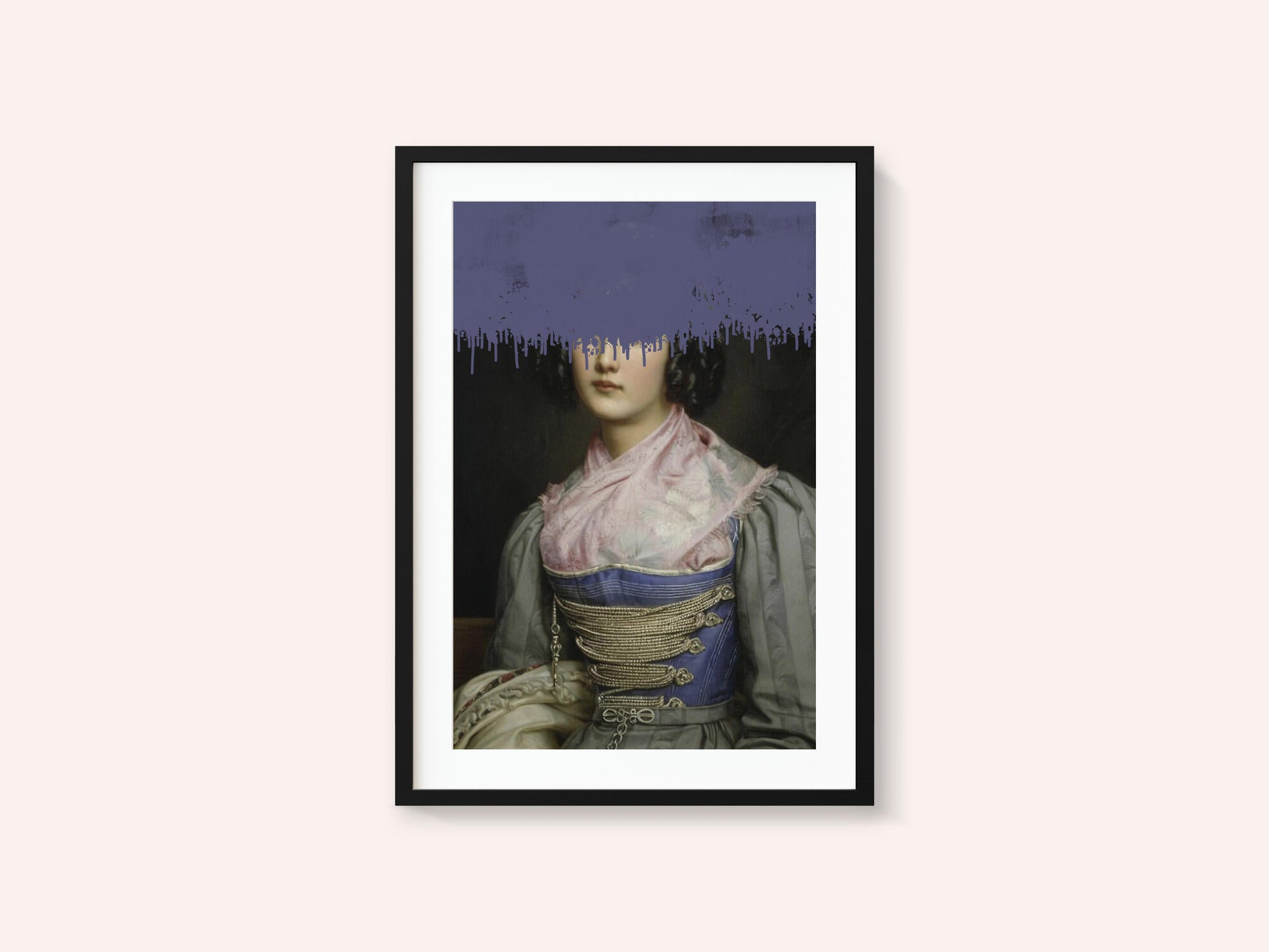 Portrait of Vintage Woman Collage