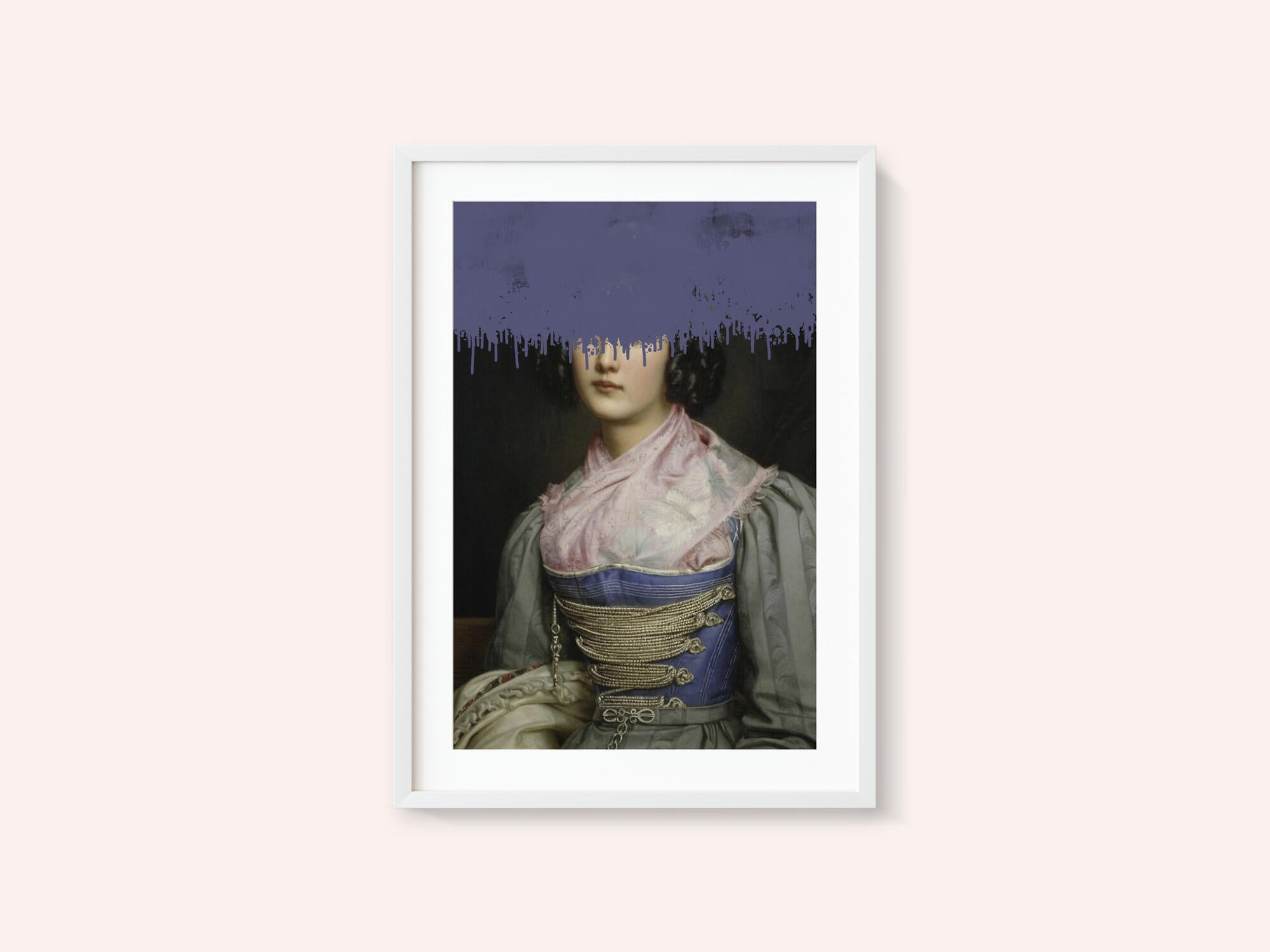 Portrait of Vintage Woman Collage