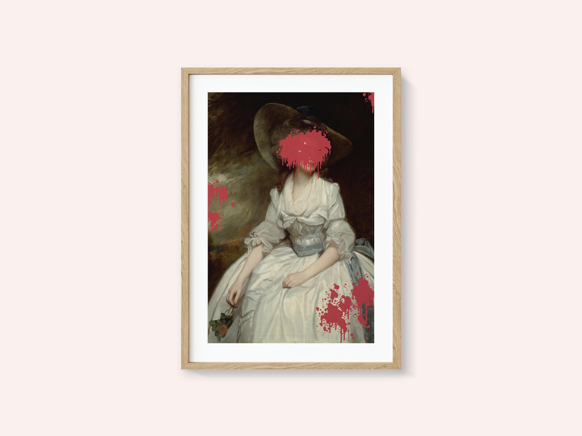 Renaissance Red Splash - Altered Art