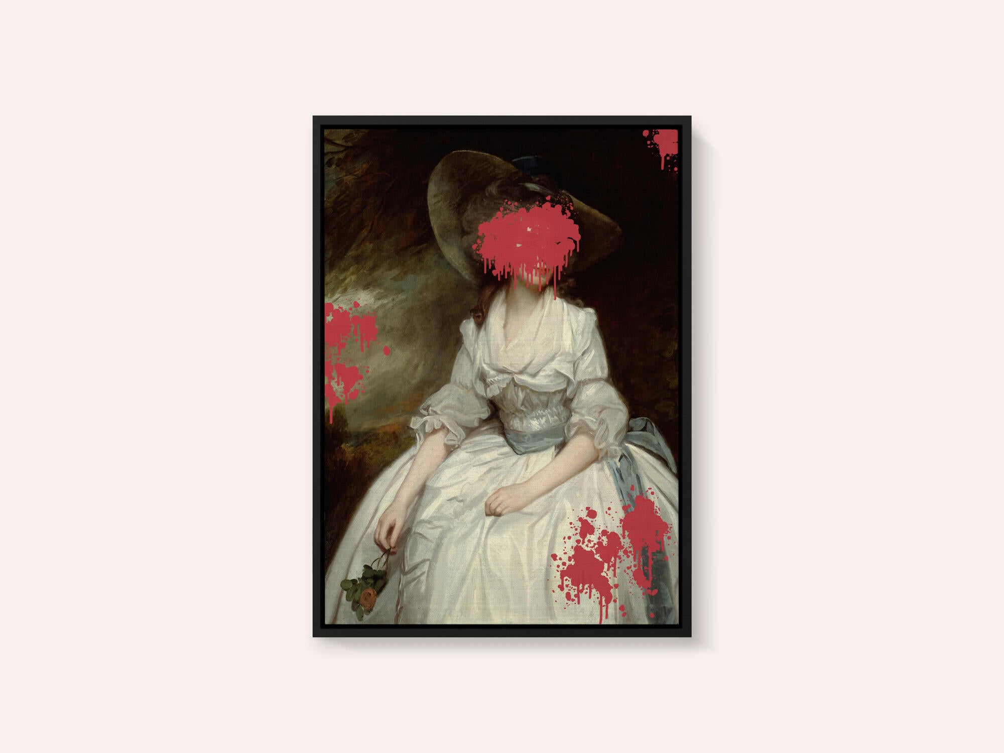 Renaissance Red Splash - Altered Art