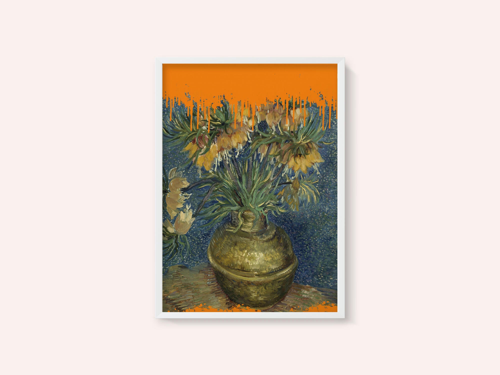 Collage Sunflowers and the splash Van Gogh