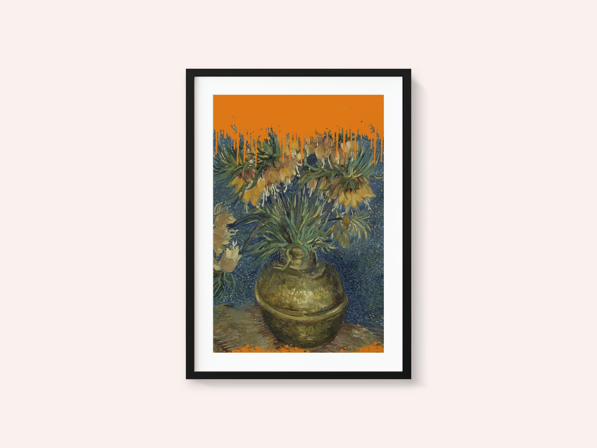 Collage Sunflowers and the splash Van Gogh