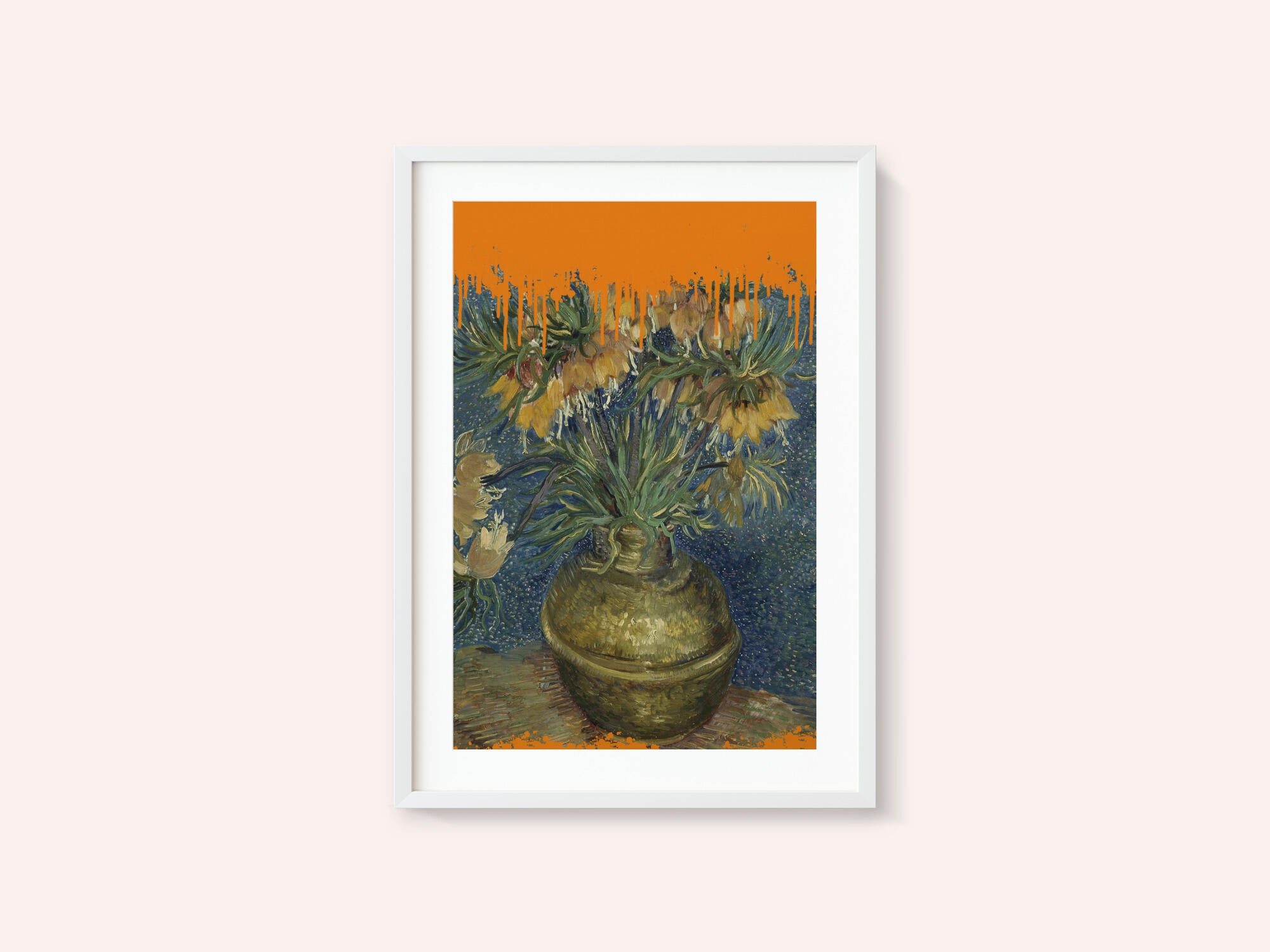 Collage Sunflowers and the splash Van Gogh