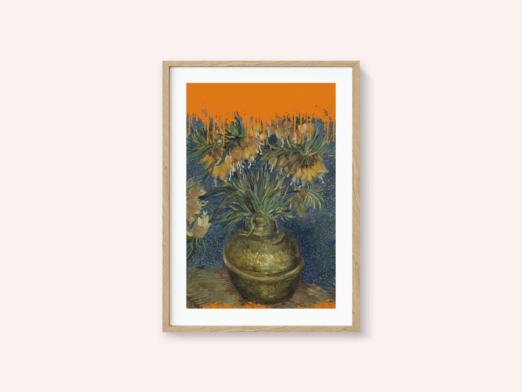 Collage Sunflowers and the splash Van Gogh