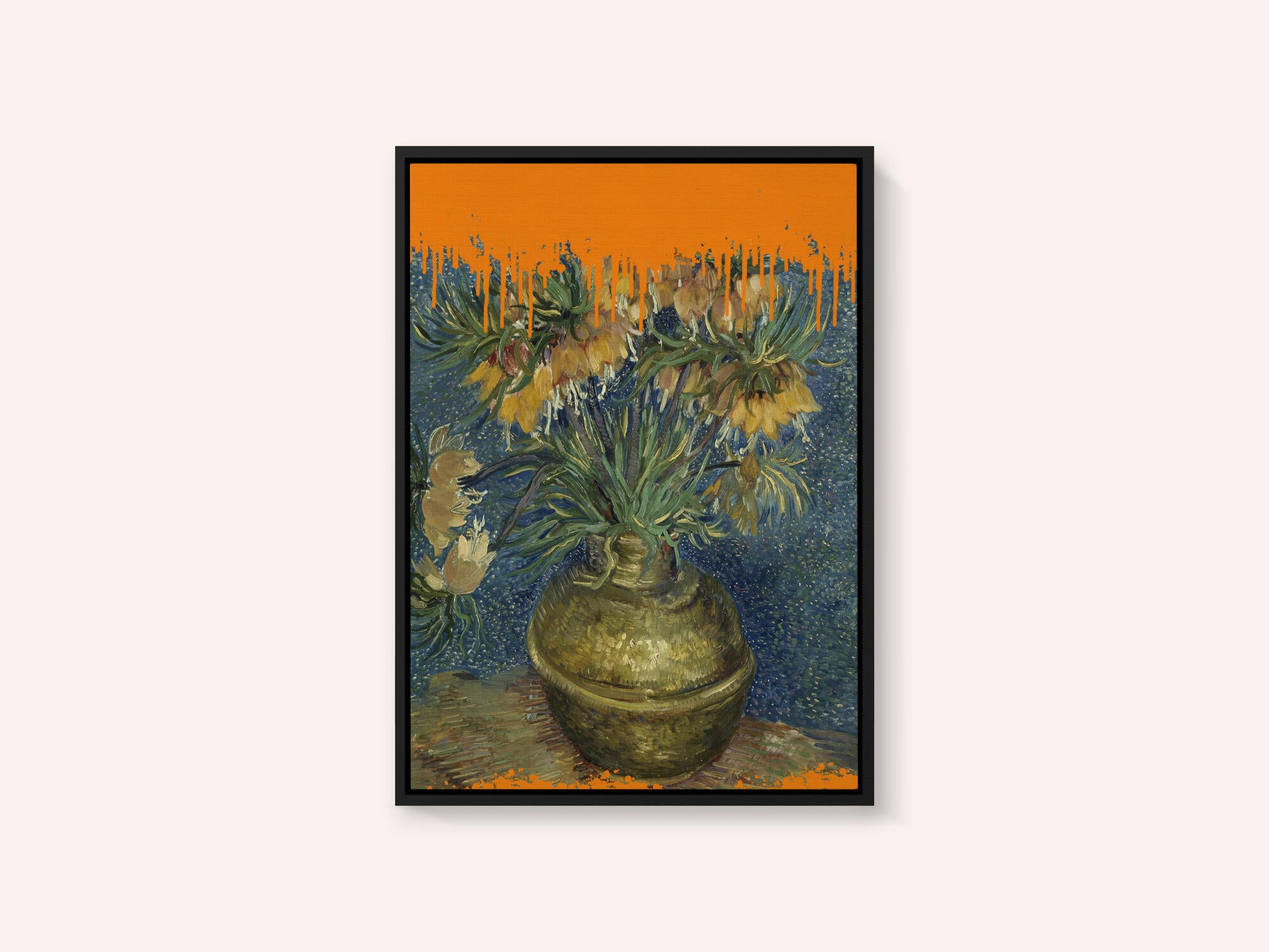 Collage Sunflowers and the splash Van Gogh