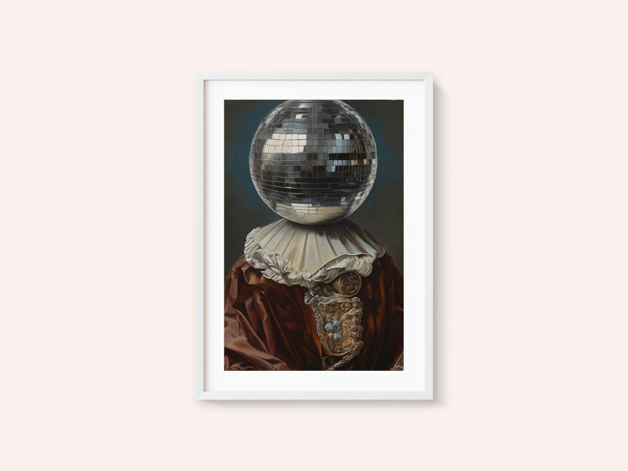 Antique Disco Ball, A Man with Disco head