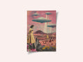 Desert Landscape With UFOs Hovering