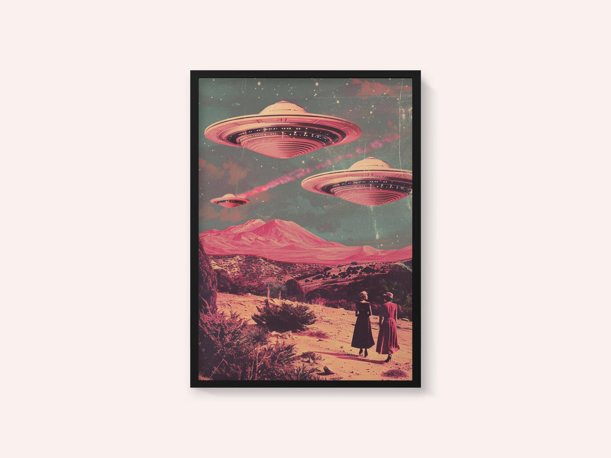 Pink UFO Arrival