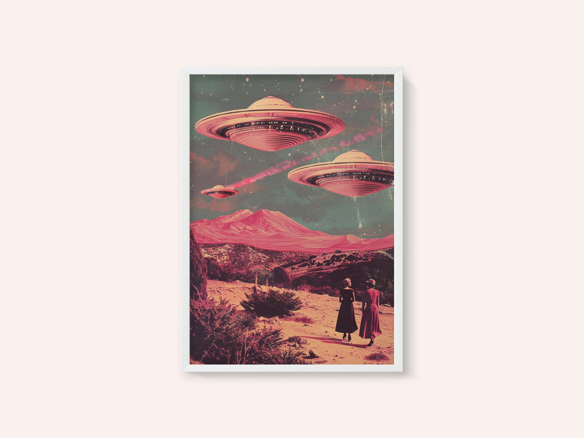 Pink UFO Arrival