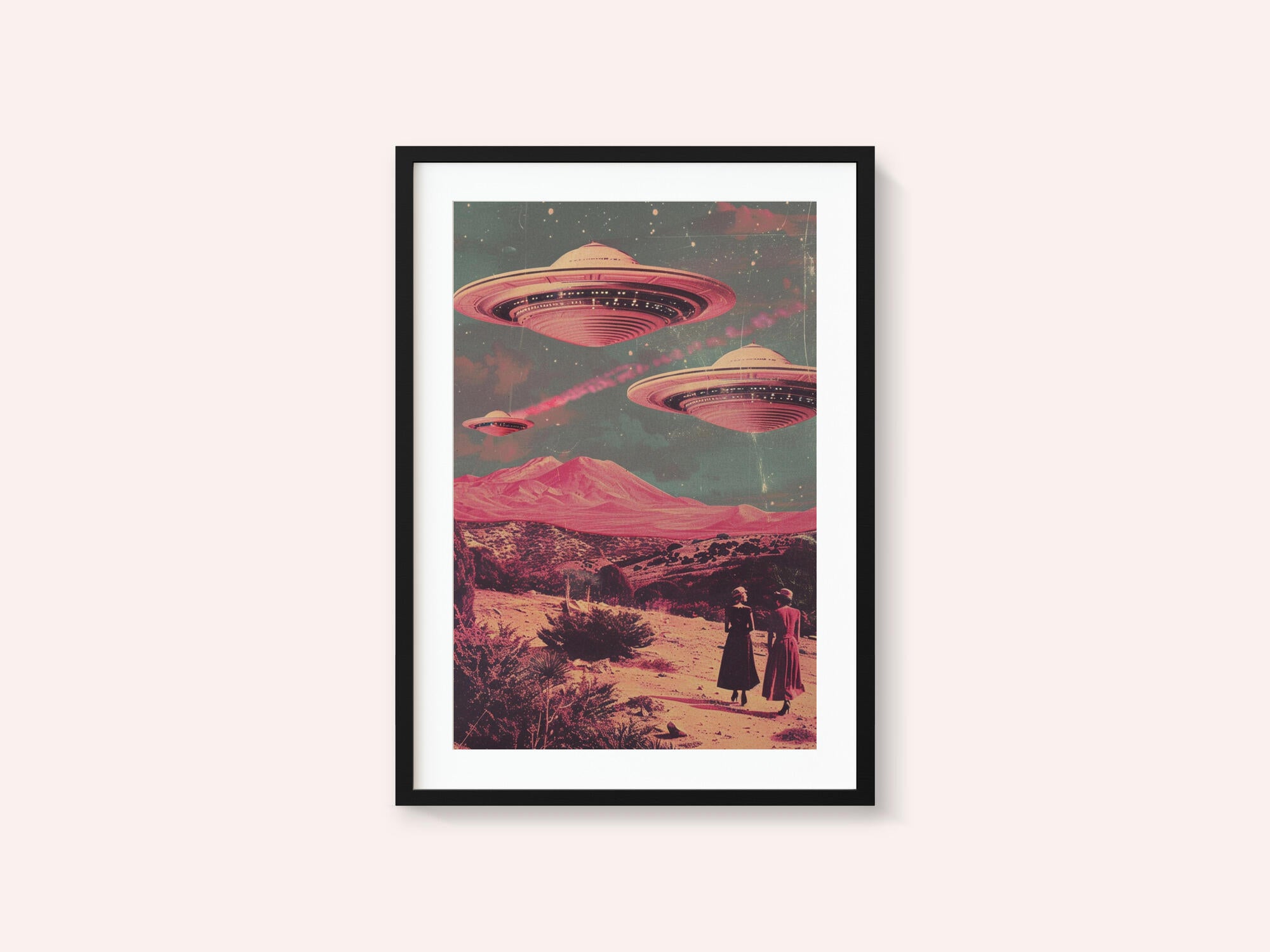 Pink UFO Arrival