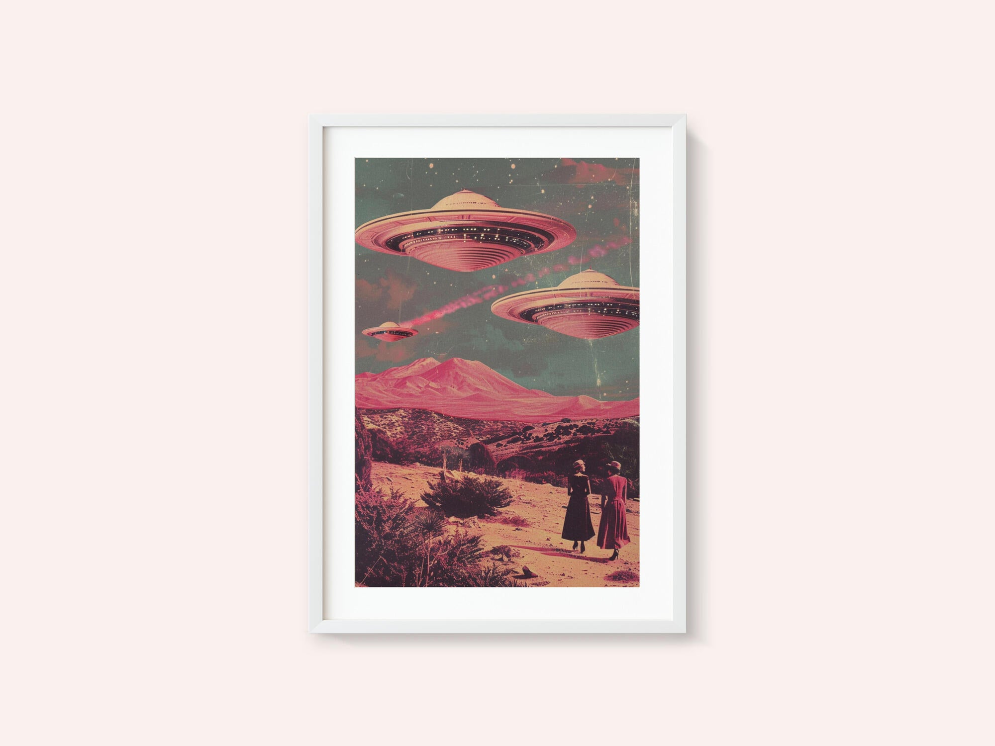 Pink UFO Arrival