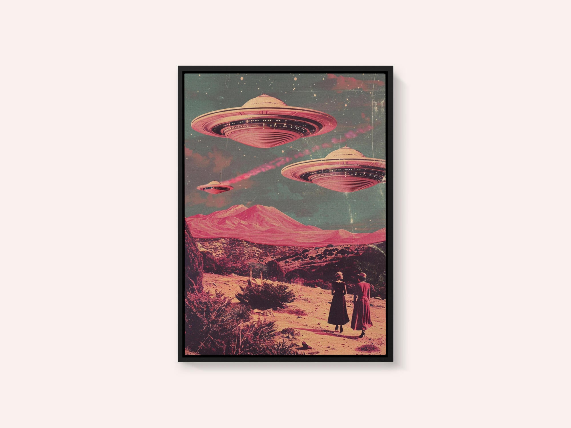 Pink UFO Arrival