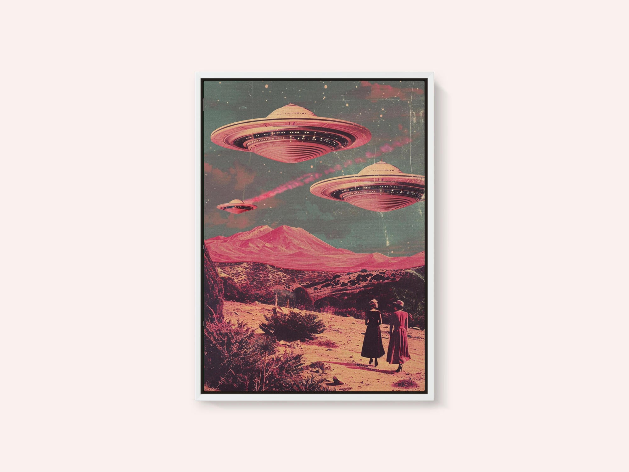 Pink UFO Arrival