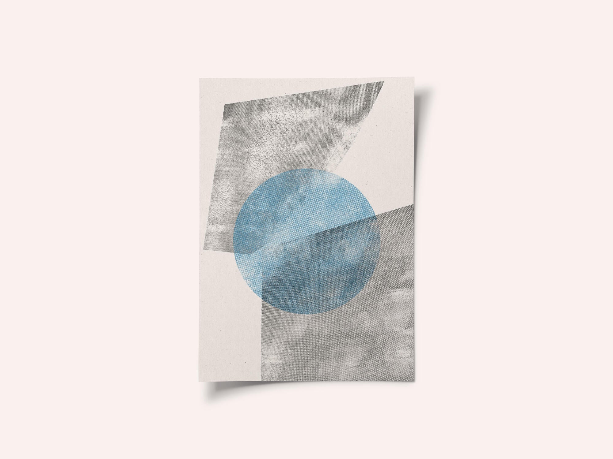 Blue Geometric Modern Object