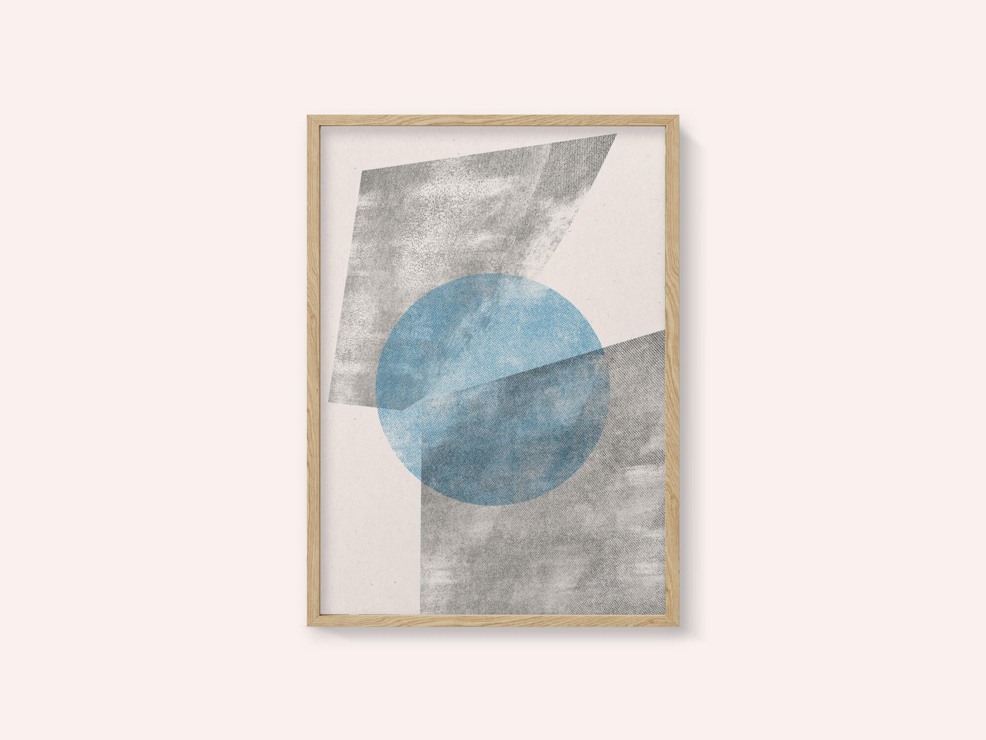 Blue Geometric Modern Object