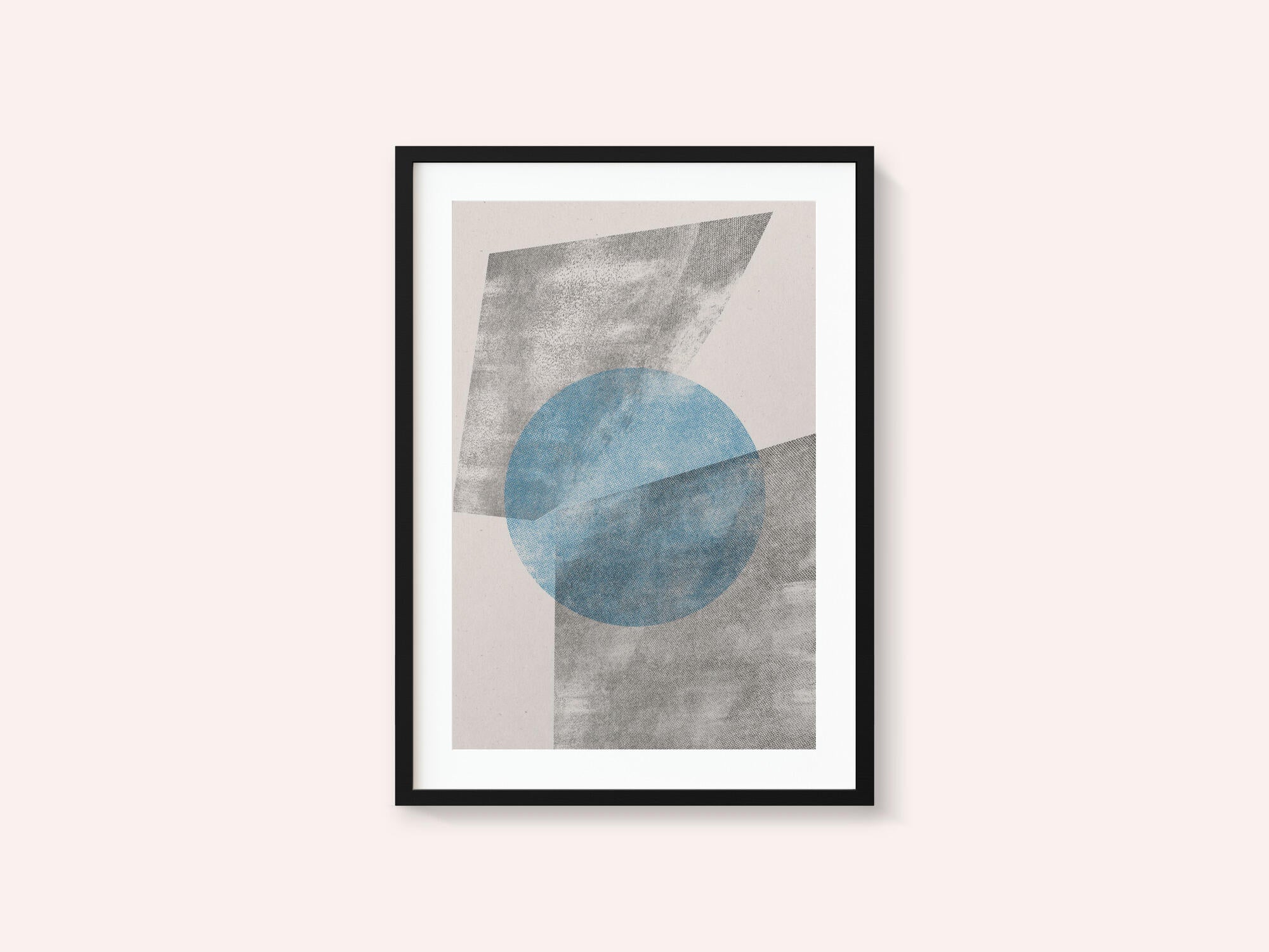 Blue Geometric Modern Object