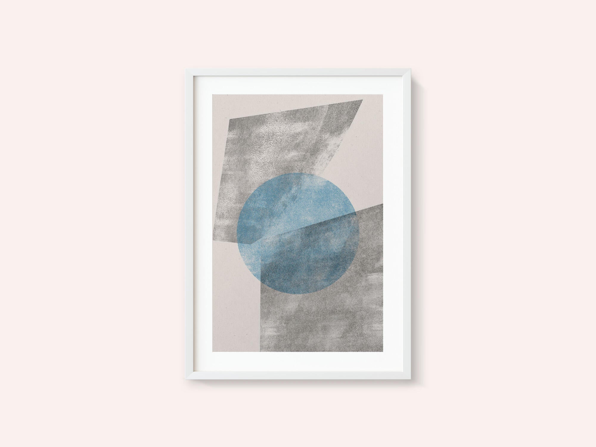 Blue Geometric Modern Object