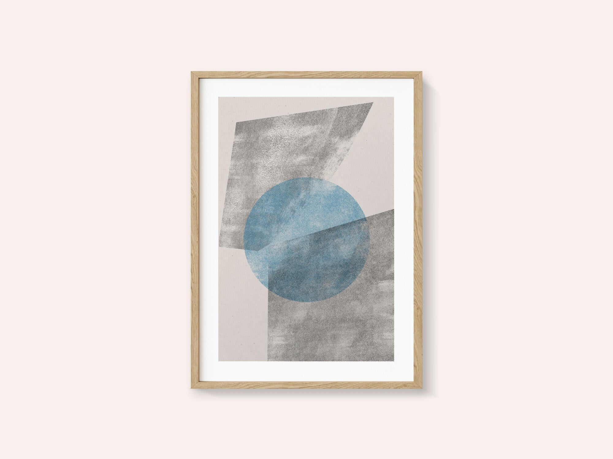 Blue Geometric Modern Object