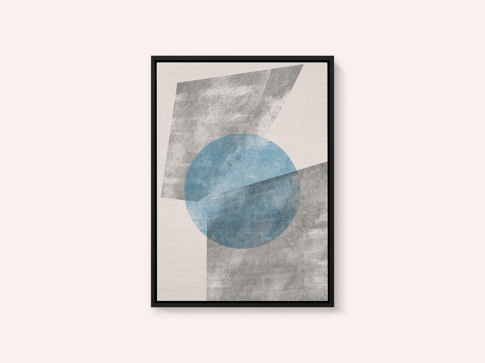 Blue Geometric Modern Object