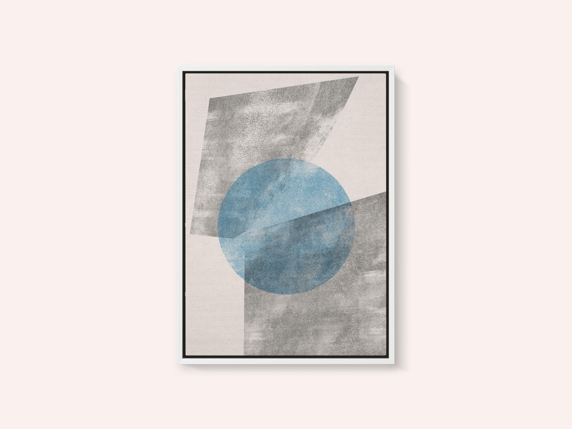 Blue Geometric Modern Object