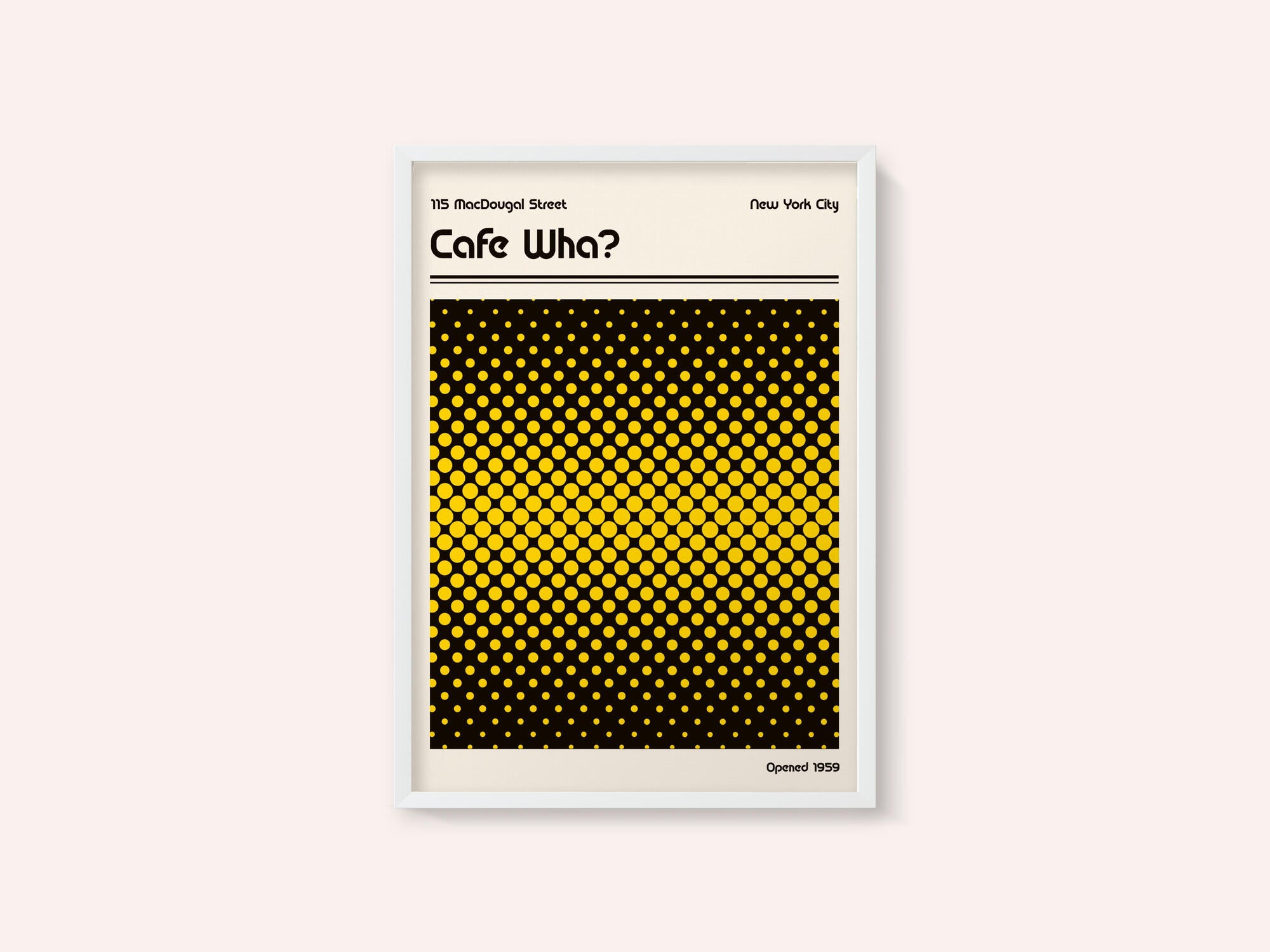 Cafe Wha Retro Poster