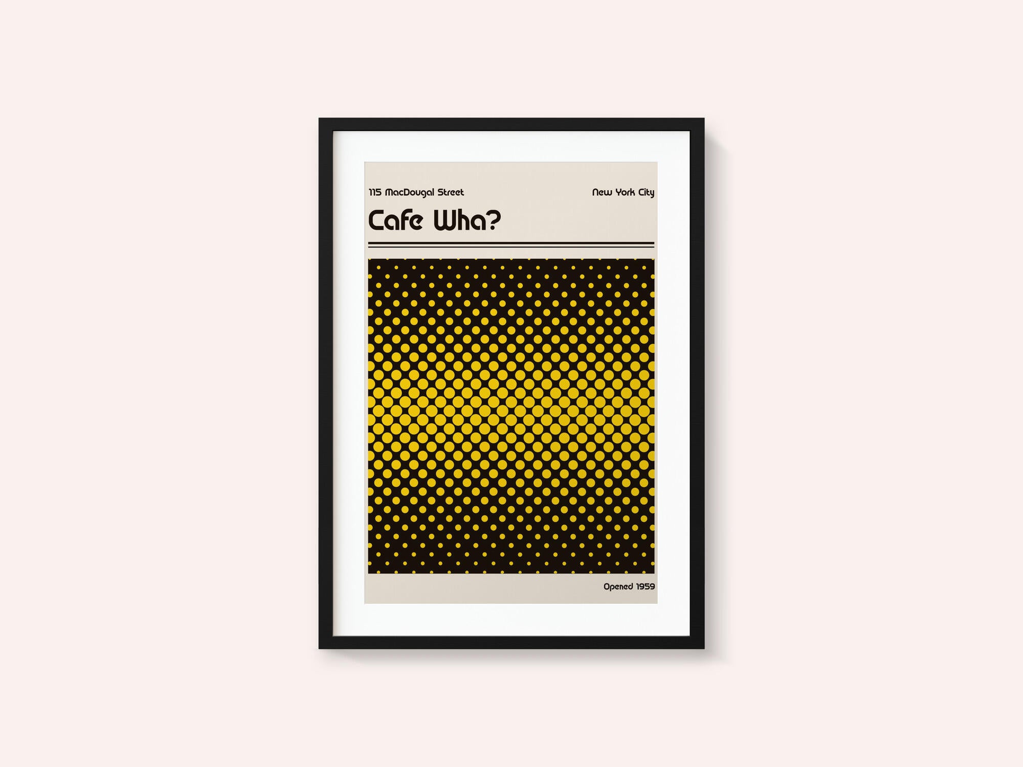 Cafe Wha Retro Poster