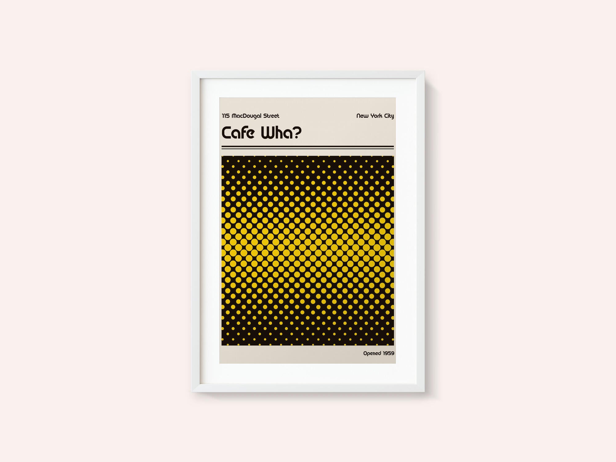 Cafe Wha Retro Poster