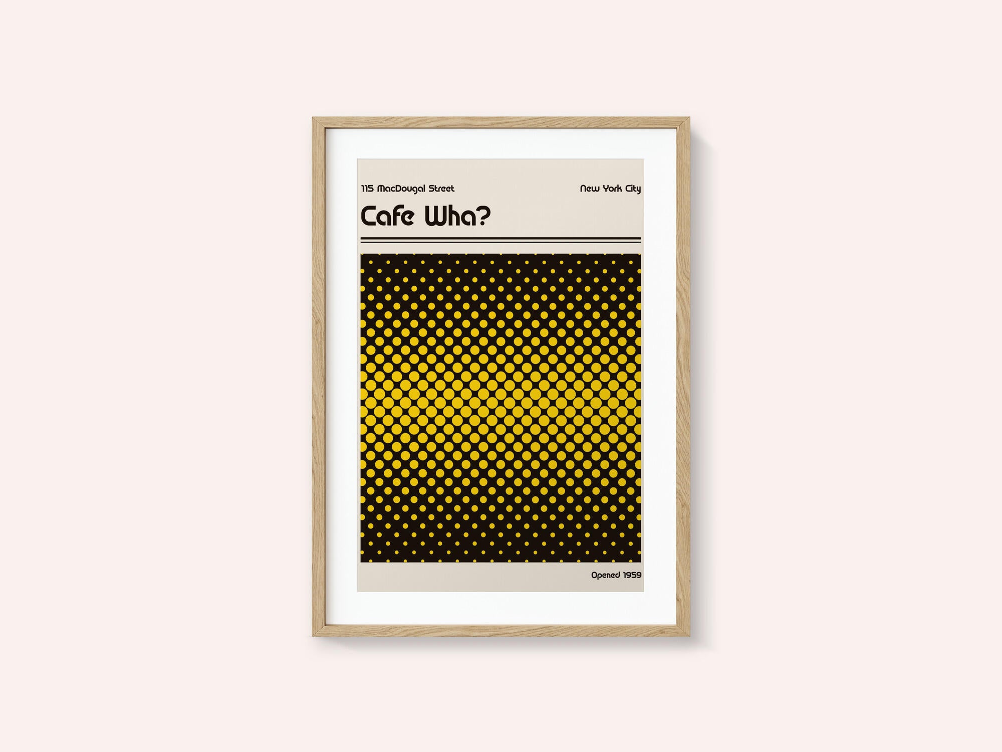 Cafe Wha Retro Poster