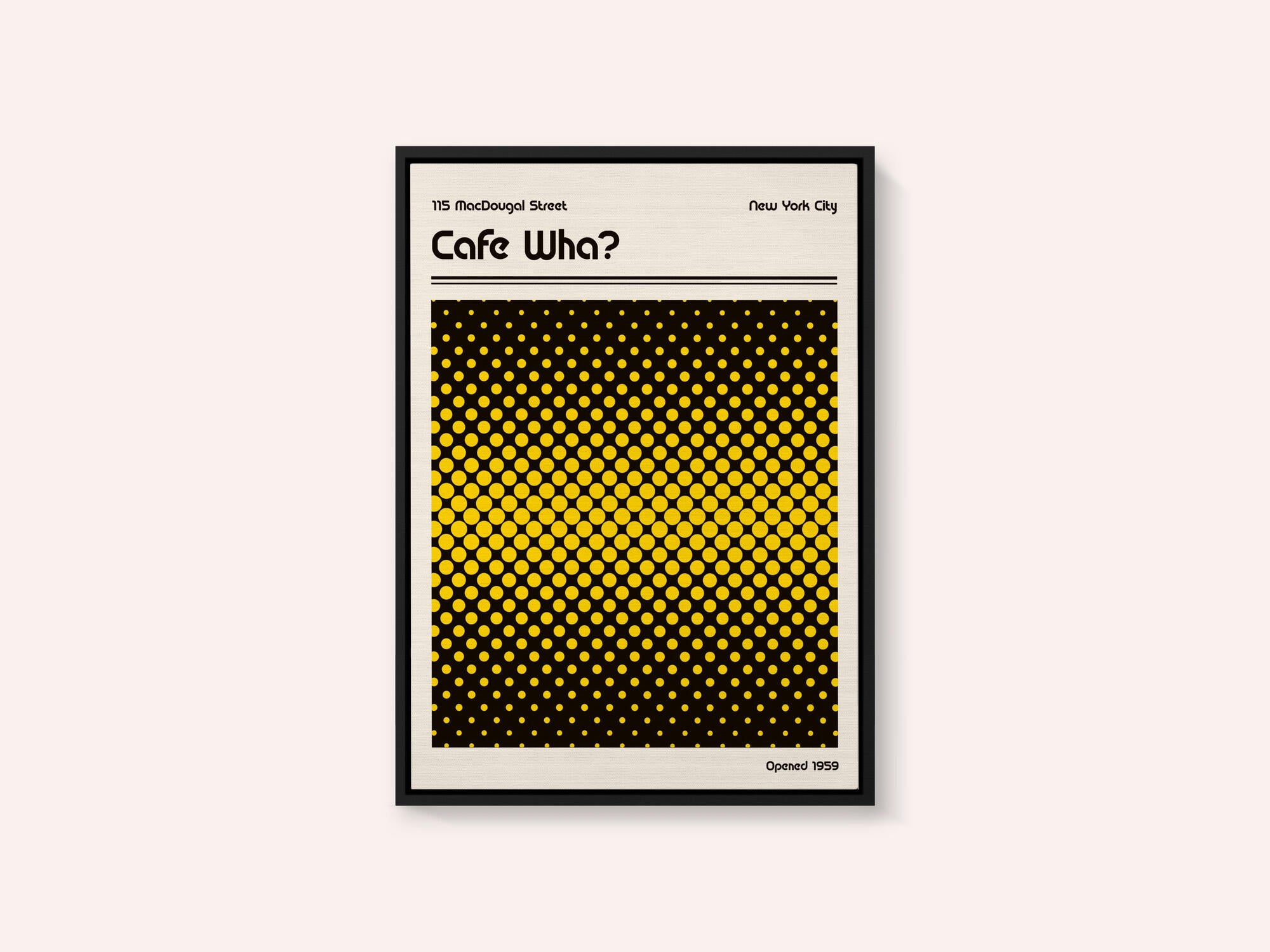 Cafe Wha Retro Poster
