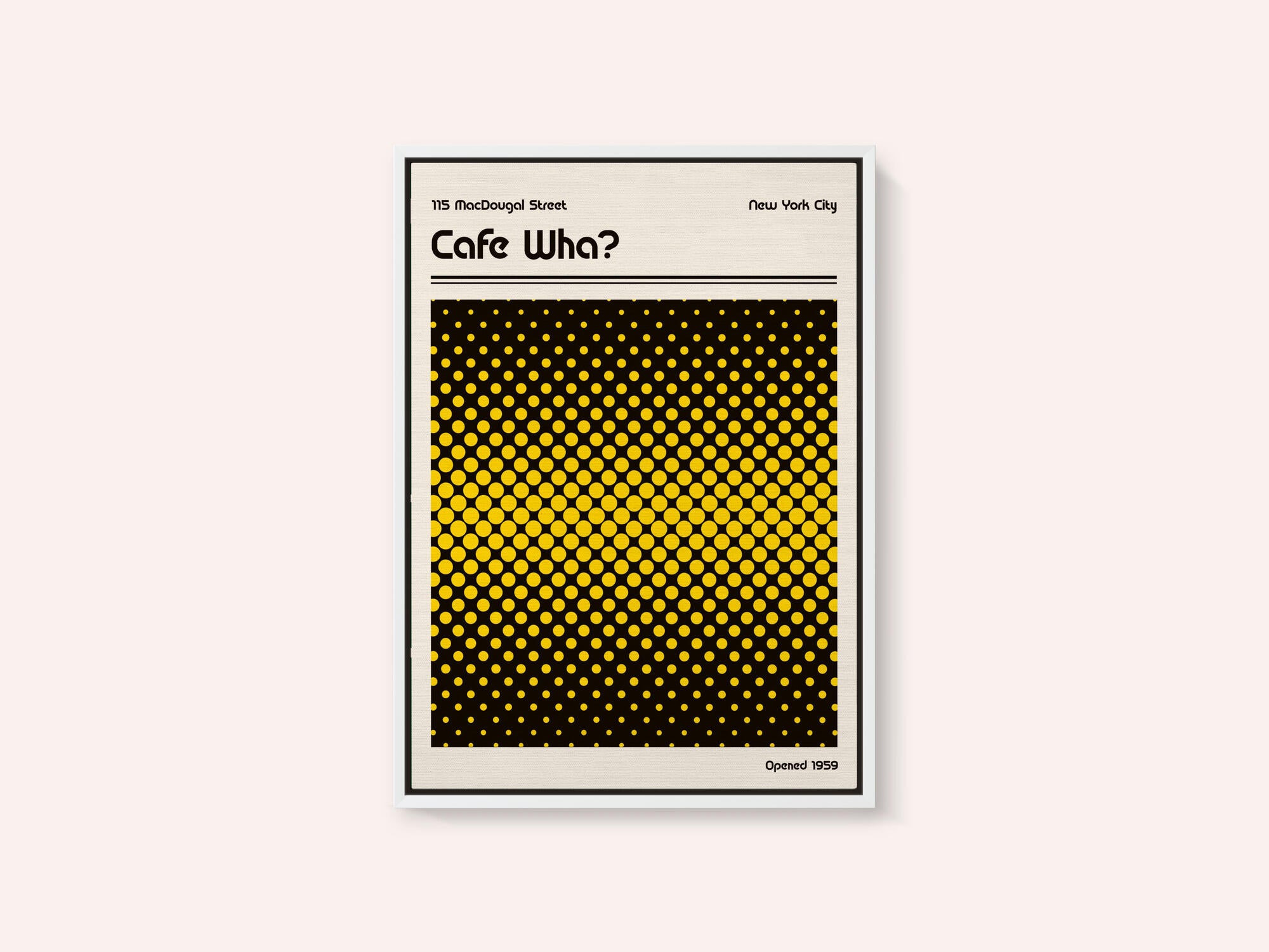 Cafe Wha Retro Poster