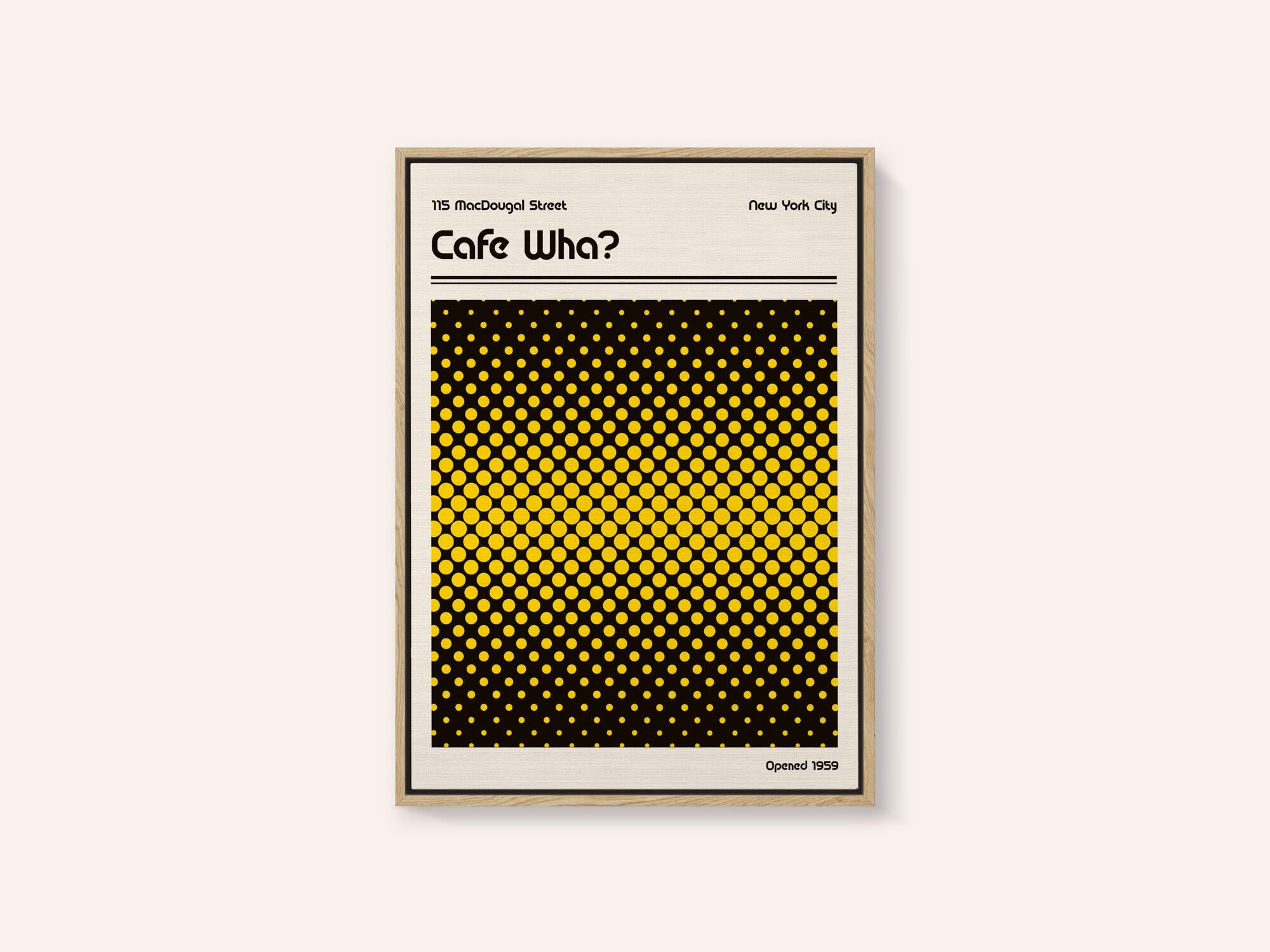 Cafe Wha Retro Poster