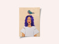 Girl with bird