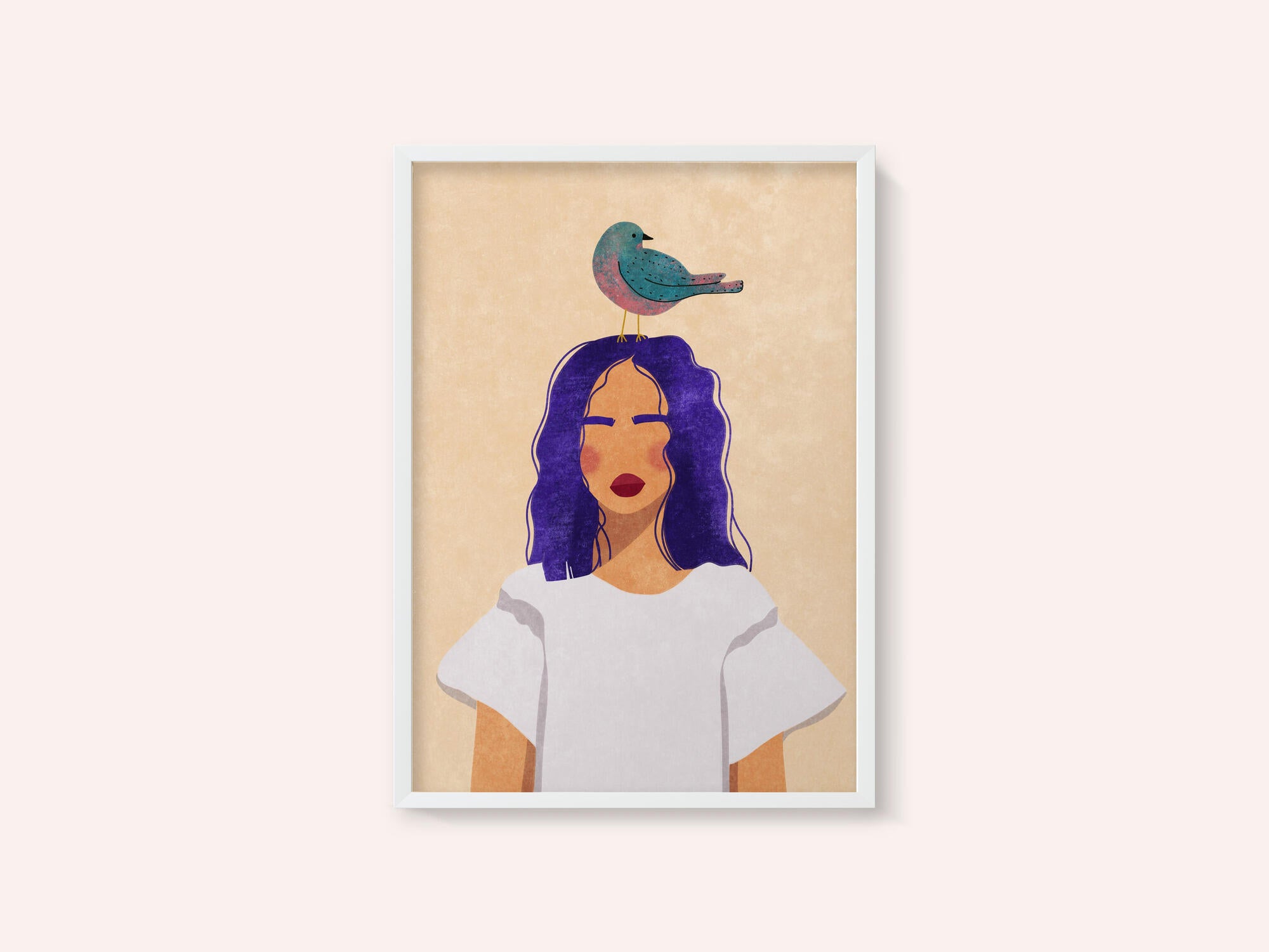 Girl with bird